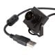 Arducam Fisheye Low Light USB Camera with Mini Metal Case, 2MP 1080P IMX291 Wide Angle Mini H.264 UVC Video Camera Board with Microphone for Computer, Laptop, and Desktop