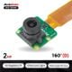 2MP IMX462 Color Ultra Low Light STARVIS Camera Module with 141°(H) Wide-Angle M12 Lens for Raspberry Pi