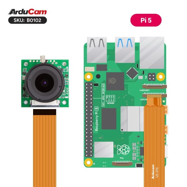 Arducam 8 MP Sony IMX219 camera module with CS lens 2718 for