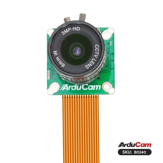 Arducam 477P High Quality Camera for Raspberry Pi, 12.3MP 1/2.3