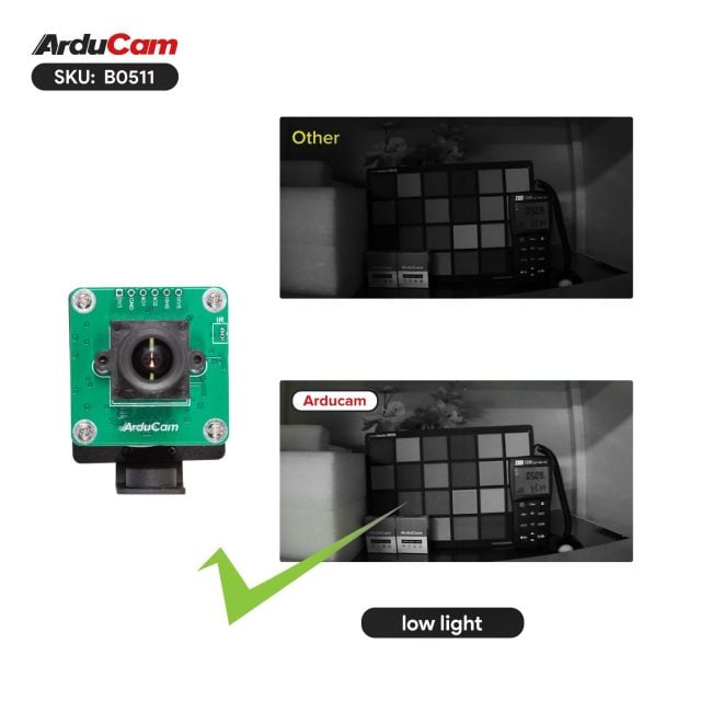 Arducam 20MP AR2020 Monochrome Manual Focus USB 3.0 Camera