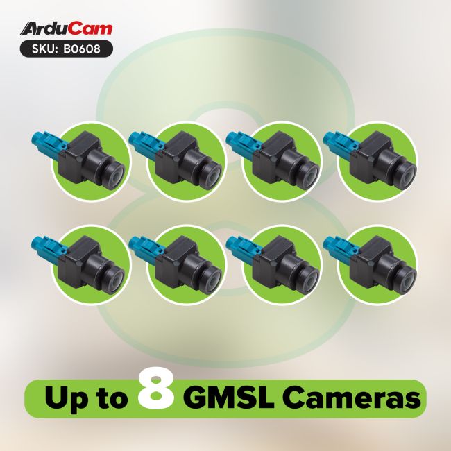 3MP ISX031 8-Channel GMSL2 Camera Kit for NVIDIA Jetson AGX Orin