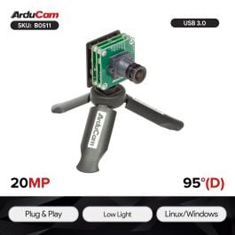 Arducam 20MP AR2020 Monochrome Manual Focus USB 3.0 Camera