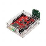 Side View Arduino CC3200 UNO Board in An Acrylic Case with A Camera