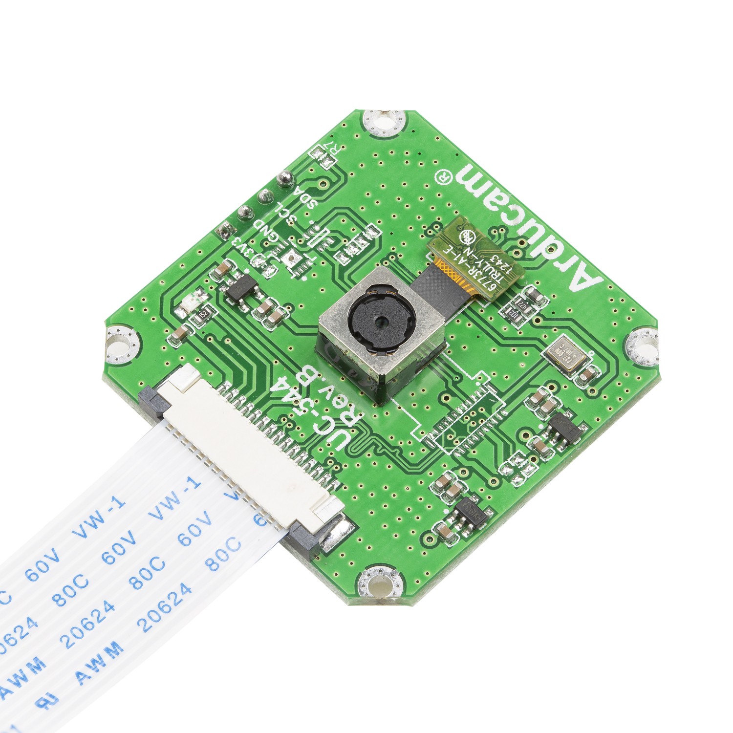 2 Pack AuviPal 5MP 1080p HD Raspberry Pi Camera Module with OV5647 Sensor and 6 inch 15 Pin Ribbon Cable