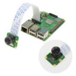 Arducam IMX219 Low Distortion IR Sensitive (NoIR) Camera Module connects to Pi 3B+