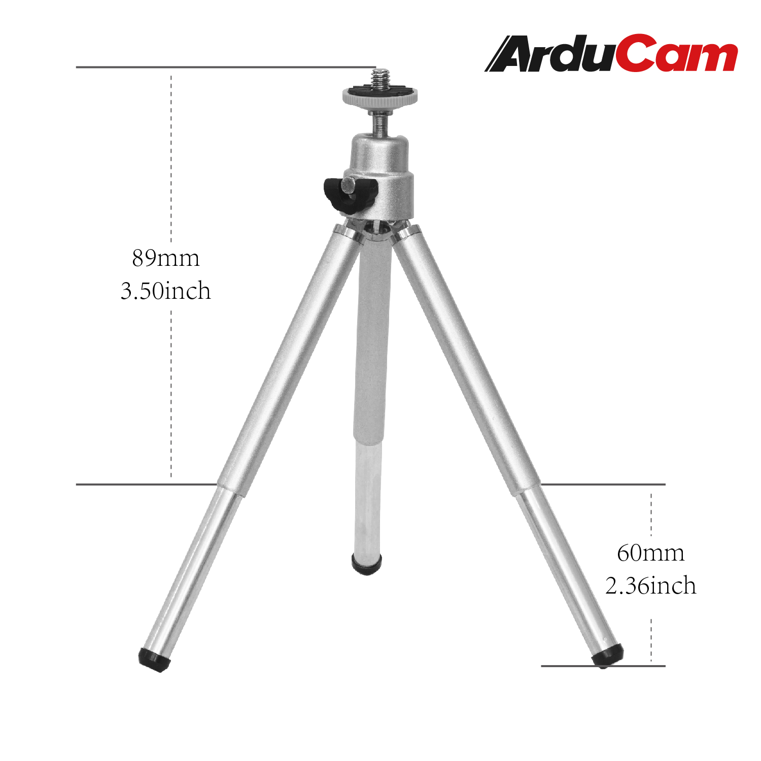 Arducam Lightweight Adjustable Mini Tripod Stand with Rotation Ball for  Raspberry Pi High Quality Camera - Arducam