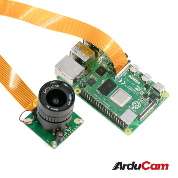 Arducam High Quality IR CUT Camera for Raspberry Pi 12.3MP 12.3 Inch IMX477 HQ Camera Module with 6mm CS Lens for Pi 4B 3B 2B 3A Pi Zero and more b0270 4