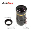 Arducam 8 50mm C Mount Zoom Lens IMX477 Raspberry Pi LN057 2