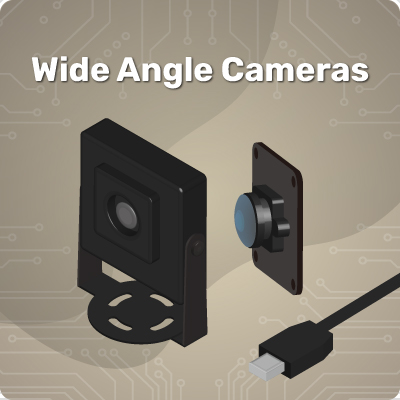 usb uvc board cameras with wide angle lenses
