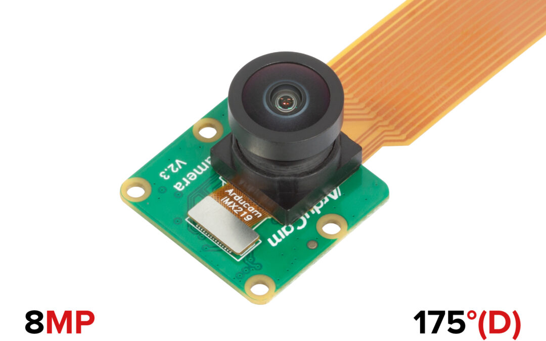8MP IMX219 175 Degree Ultra Wide Angle Raspberry Pi Camera Module, Compatible with Raspberry Pi 5, 4B, Pi 3/3B+, and Pi Zero 2W