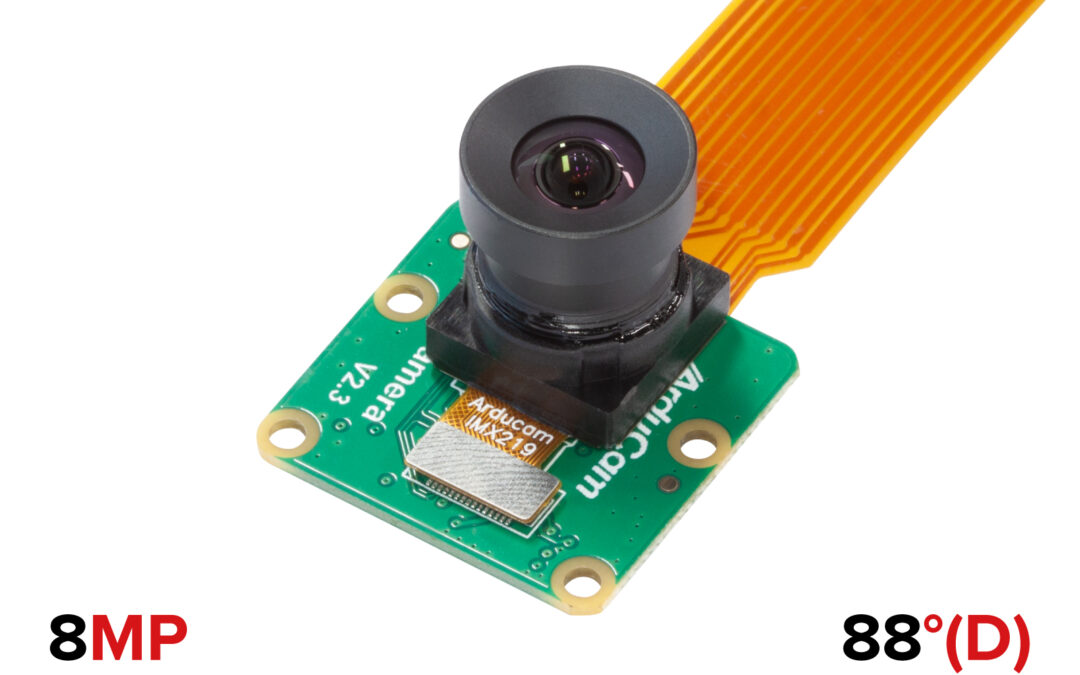 8MP IMX219 Camera Module for Raspberry Pi, with Low Distortion 88°(D) FOV M12 Lens, Compatible with Raspberry Pi 5, 4B, Pi 3/3B+, Pi Zero 2W and More