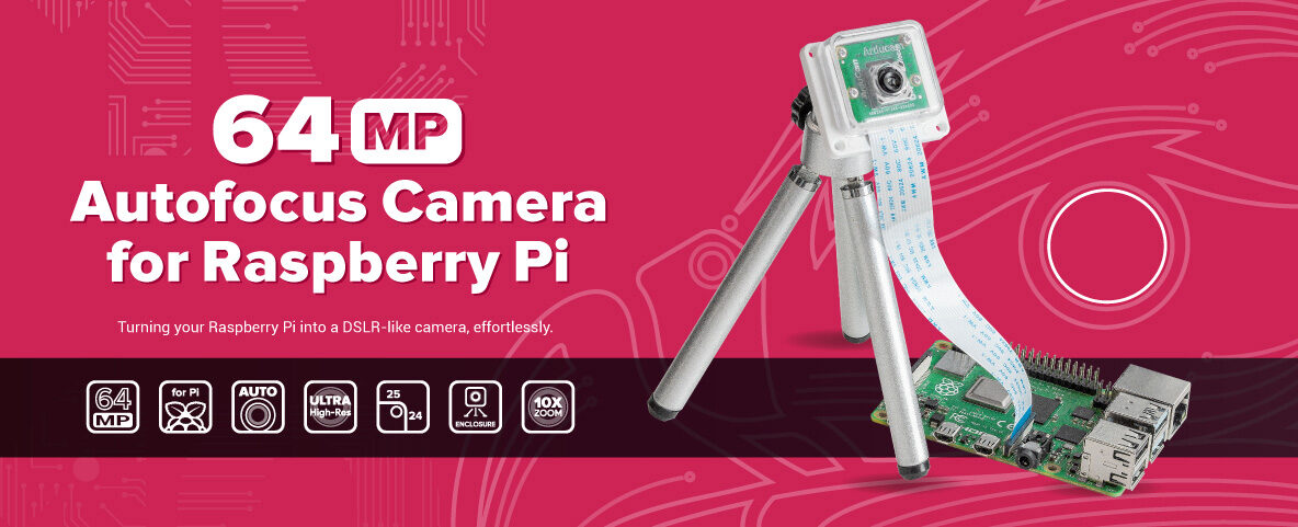 pi hawk eye is 64mp camera for Raspberry pi 2 f1