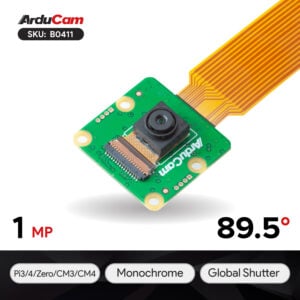 Arducam 1MP OV9281 mono global shutter camera module for Pi B0411 1