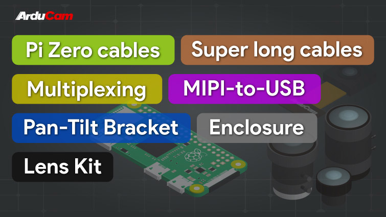 there are lots of accesories you can get for the camera module 3