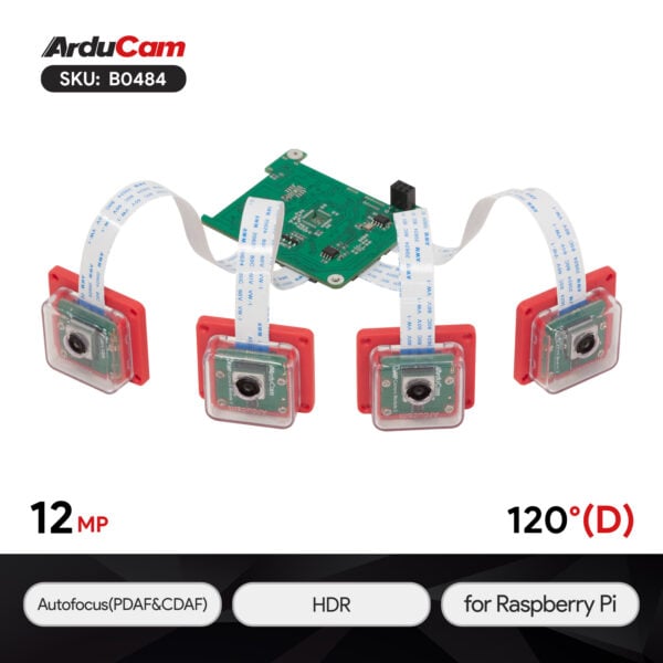Arducam IMX708 Quad Camera Kit Pi B0484 1